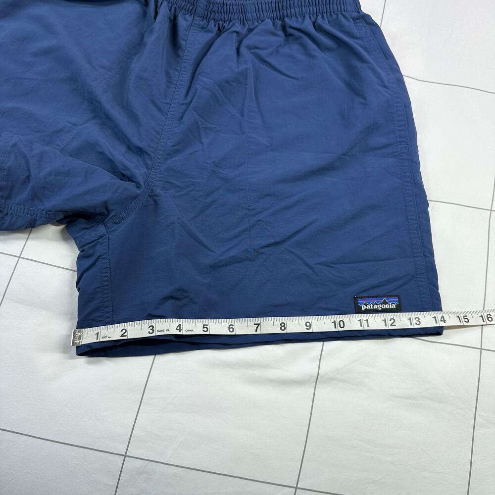 Patagonia Baggies Shorts Mens Large Blue 5" Athletic Hiking Travel Nylon Camp - Picture 11 of 11